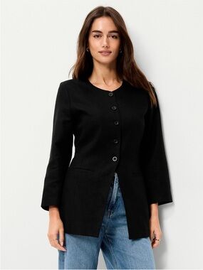 NWT Old Navy Fitted Long Blazer
